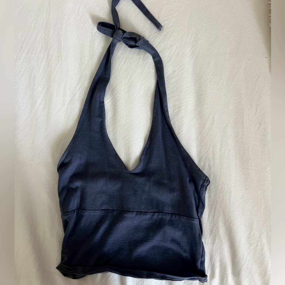 Hollister Blue Halter Top